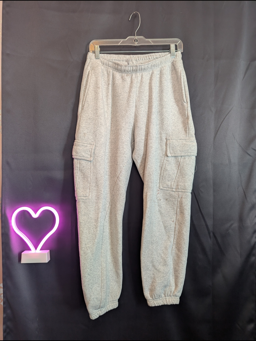Gray Cargo Jogger Sweatpants - Women's Track Pants